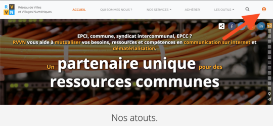 Exemple : accès à l'extranet de l'association RVVN